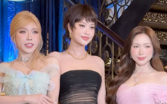 Hòa Minzy 'đọ sắc' với hai sao nữ Vbiz, khoe trọn làn da trắng phát sáng