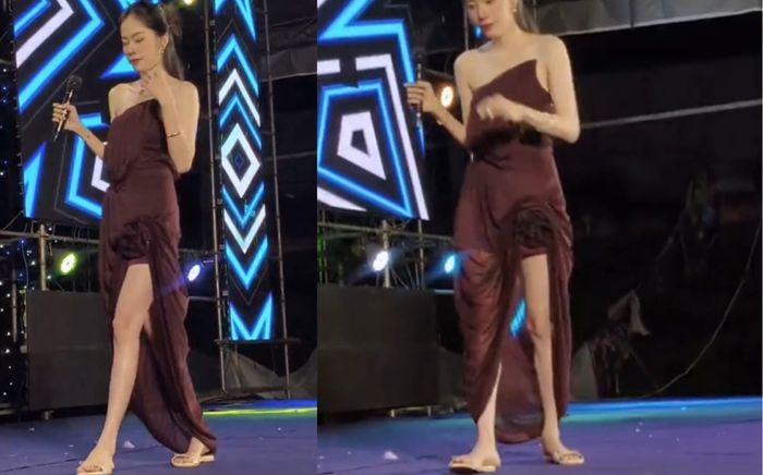 Thực hư hình ảnh Nam Em mang dép bệt hát trên sân khấu