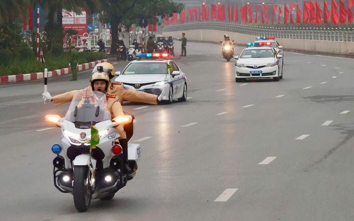 Phân luồng giao thông và tổ chức hướng đi cho các loại phương tiện phục vụ Đại hội XIV của Đảng