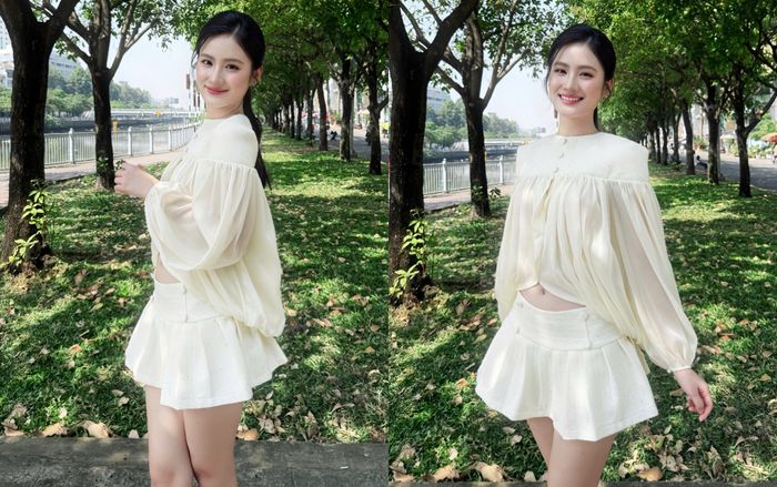 Hoa hậu Ý Nhi đẹp quyến rũ khi về Việt Nam ăn Tết