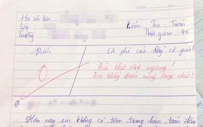 Bài thơ bị chấm 0 điểm còn bị chê 'ngang', dân mạng đọc nội dung liền đồng tình với giáo viên