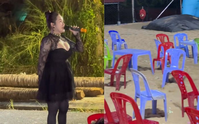 Nữ ca sĩ từng là 'tiểu thư nhà giàu' nay đi hát hội chợ, khán giả thưa thớt nhìn mà xót xa
