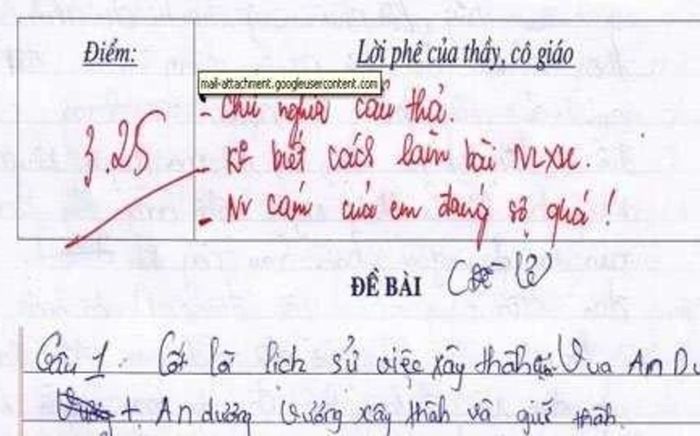 Bài văn bị chấm 3 điểm kèm lời phê 'đáng sợ quá', nội dung viết gì mà dân tình tranh cãi dữ dội?