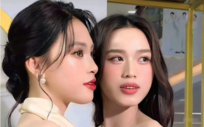 Phản ứng của Hoa hậu Tiểu Vy khi gặp 'dâu hào môn' Đỗ Thị Hà