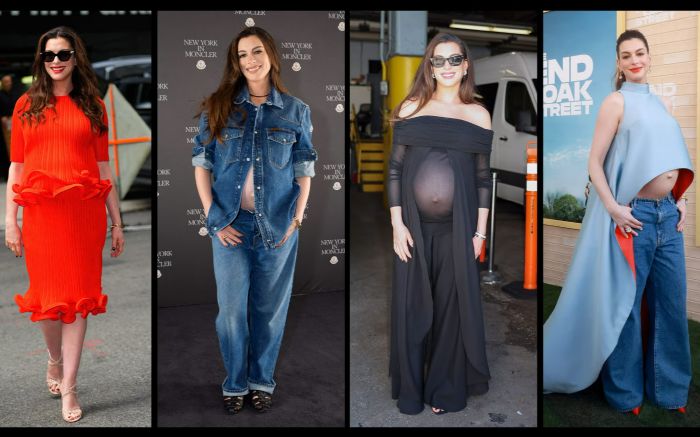 Phong cách thời trang bà bầu của 'bông hồng nước Mỹ' Anne Hathaway