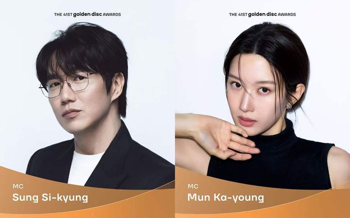 Ca sĩ Sung Si Kyung và diễn viên Mun Ka Young dẫn dắt Golden Disc Awards tổ chức tại Việt Nam