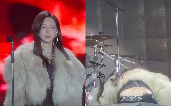 Nữ ca sĩ bất ngờ ngất xỉu trên sân khấu khi đang biểu diễn, được đưa đi cấp cứu gấp