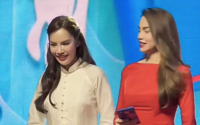 Hoa hậu Lê Hoàng Phương 'đọ sắc' Hồ Ngọc Hà