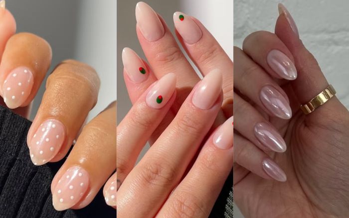 Gợi ý mẫu nail Tết tối giản nhưng sành điệu