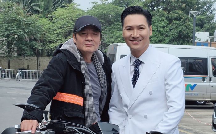 Mạnh Trường hội ngộ 'bố vợ' trong khung hình mới