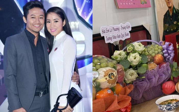 Nghẹn ngào 11 từ Lê Phương đặt trước bàn thờ Quý Bình trong ngày giỗ