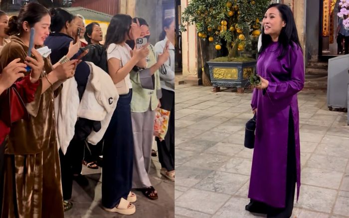 Nữ ca sĩ Việt hát chay khi đi lễ chùa đầu năm, phản ứng người dân xung quanh gây xôn xao