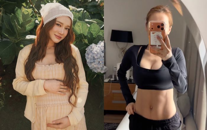 Nhã Phương lấy lại dáng thon, khoe eo nổi rõ múi cơ chỉ sau 14 ngày sinh con lần ba