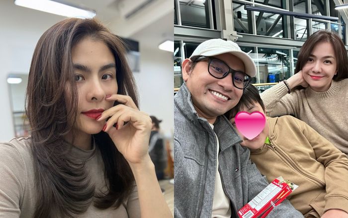 Vân Trang phản ứng khi vợ chồng Huỳnh Đông về Việt Nam ăn Tết