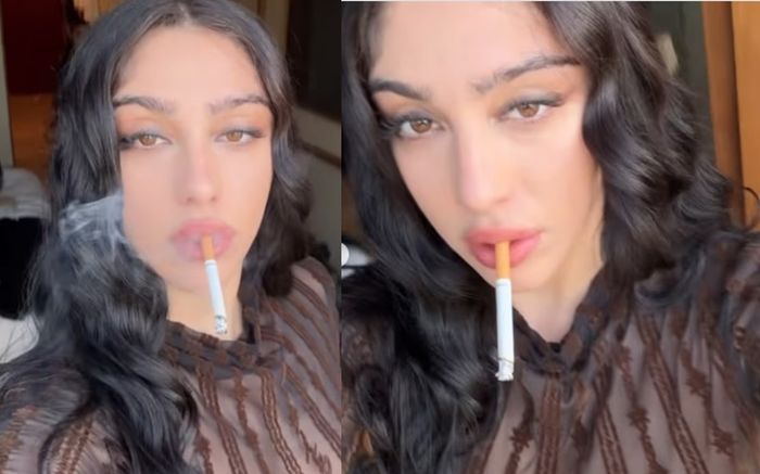 Con gái Madonna gây sốc khi hút thuốc phì phèo ở tuổi 29