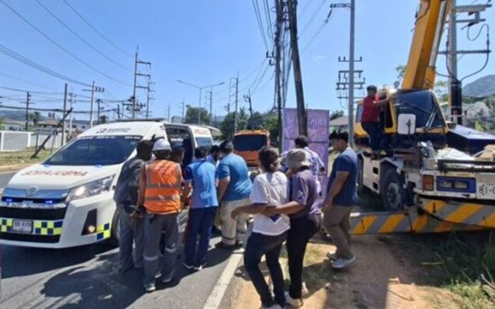 Nam thợ điện gặp tai nạn thương tâm, vợ con gục ngã khi chứng kiến