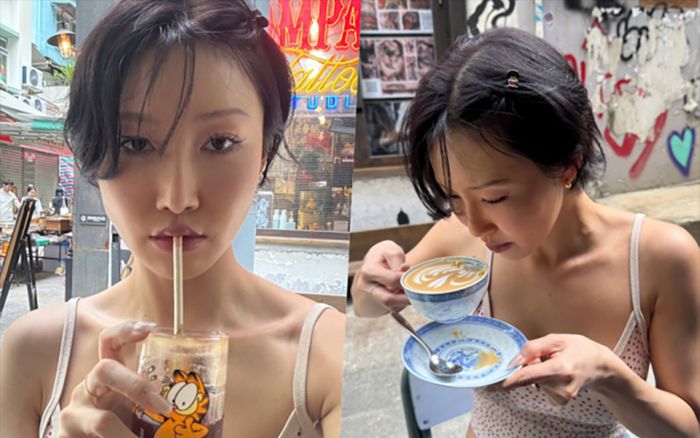 Nhan sắc rạng ngời của nữ ca sĩ Hwasa khiến hội chị em trầm trồ