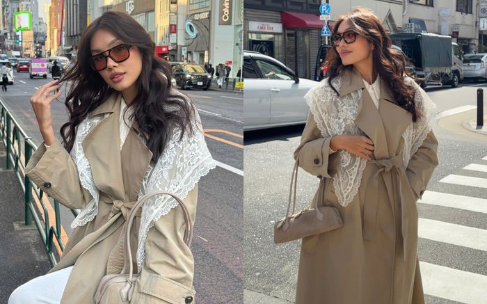 Nhan sắc ngày càng thăng hạng, Á hậu Thảo Nhi Lê nổi bật giữa phố Tokyo