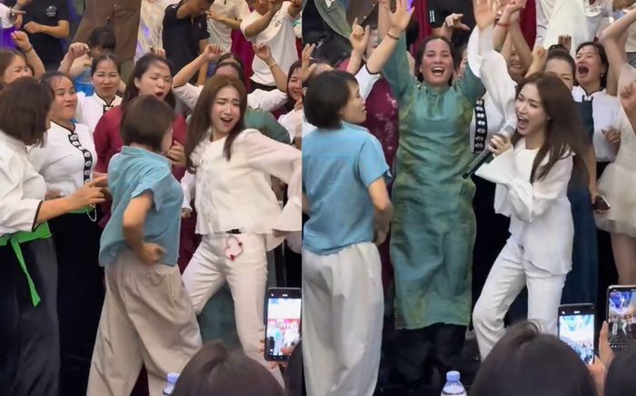 Hòa Minzy 'đánh mất hình tượng' tại đám cưới