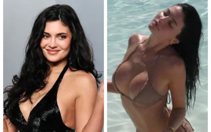 Kylie Jenner khoe vòng ba gợi cảm trong bộ bikini dây mảnh