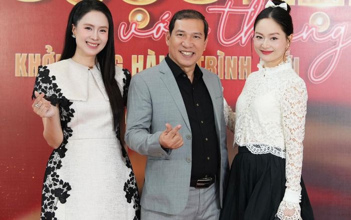 Lan Phương và Hồng Diễm hội ngộ nghệ sĩ Quang Thắng