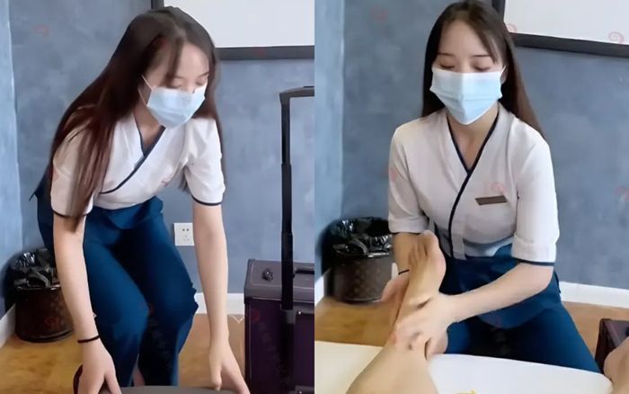 Đi vào tiệm mát-xa, người đàn ông 'đứng hình' khi nhận ra nữ nhân viên là người quen