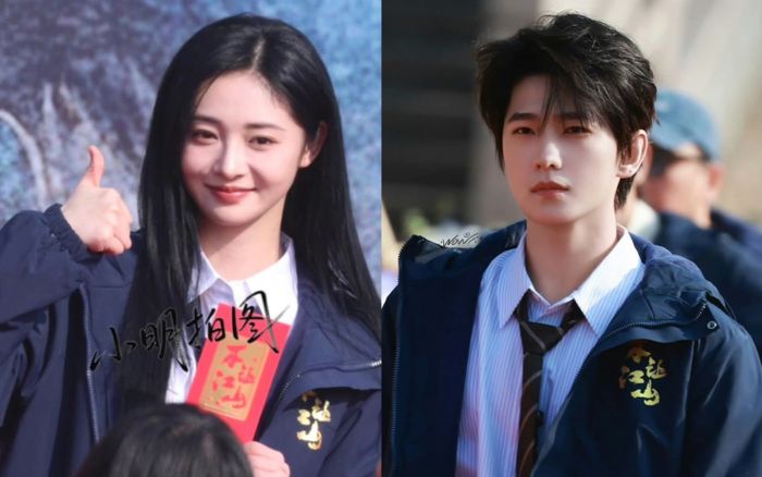 Dương Dương và Chu Khiết Quỳnh trong lễ khai máy phim cổ trang mới