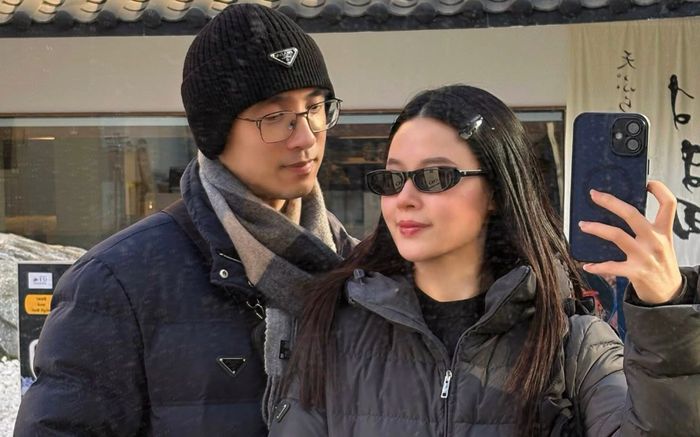 Midu cùng chồng doanh nhân 'xuất ngoại' sau dịp Tết Nguyên đán