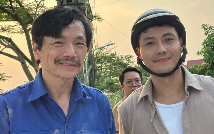 Ảnh hậu trường của NSND Trung Anh và Thanh Sơn gây chú ý