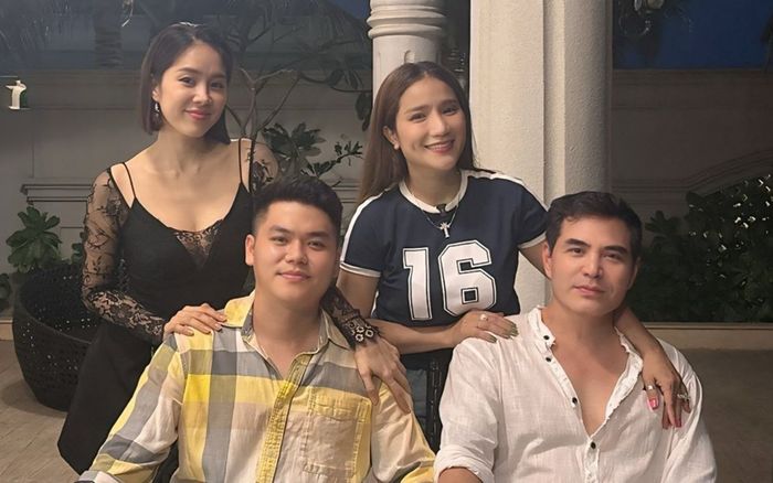 Vợ chồng Lê Phương hội ngộ Cát Tường và Trung Dũng