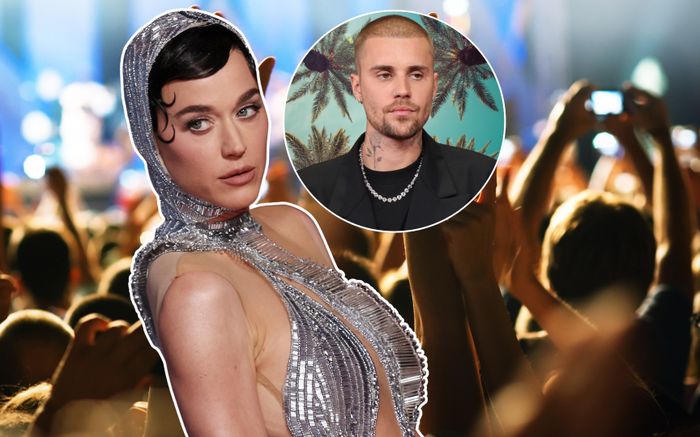 Katy Perry cười 'bất lực' khi thấy Justin Bieber