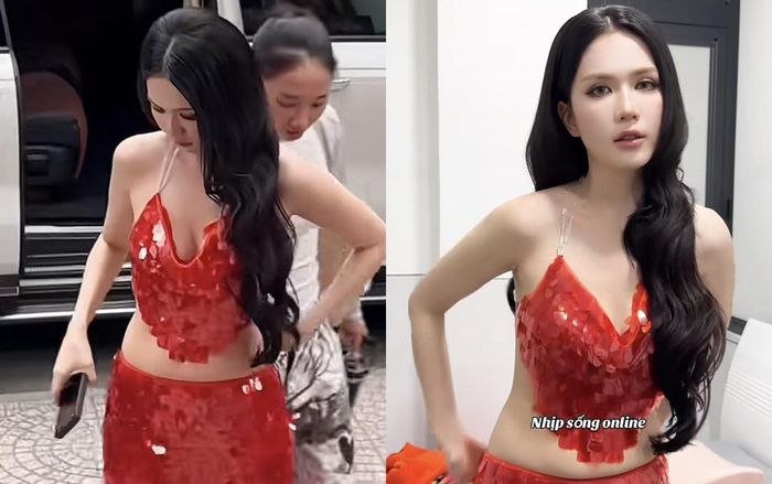 Ngọc Trinh để lộ khuyết điểm khi mặc váy hở