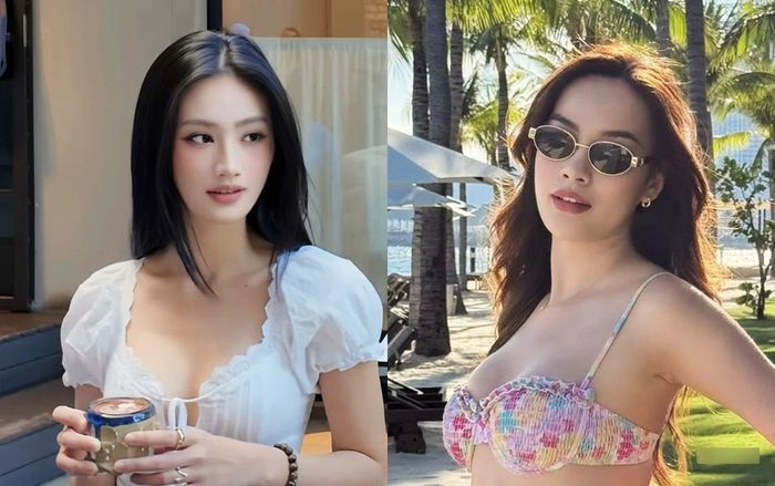 Hoa hậu Ý Nhi phản ứng khi Lê Hoàng Phương mặc đồ tắm gợi cảm