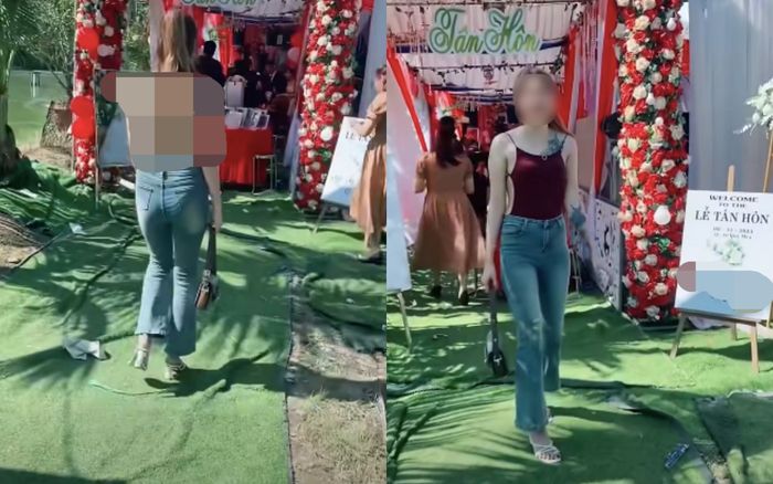 Cô gái trẻ đi đám cưới, chiếc áo mặc trên người khiến dân tình xôn xao