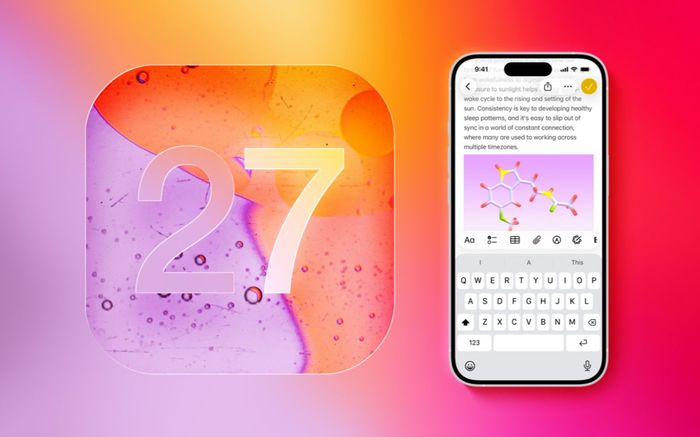 iOS 27 lộ nâng cấp bàn phím