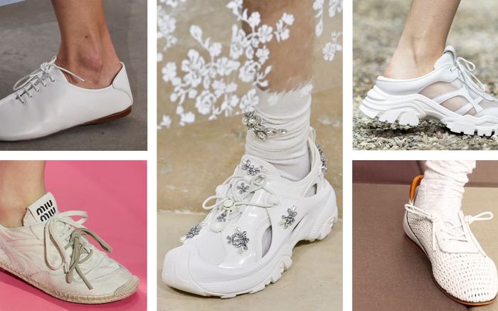 Xu hướng giày sneaker trắng mới nhất trong làng thời trang