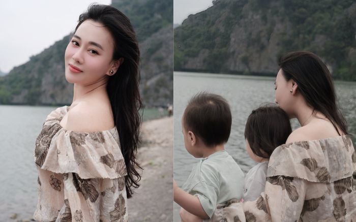 Phương Oanh khoe khoảnh khắc hạnh phúc bên 2 con