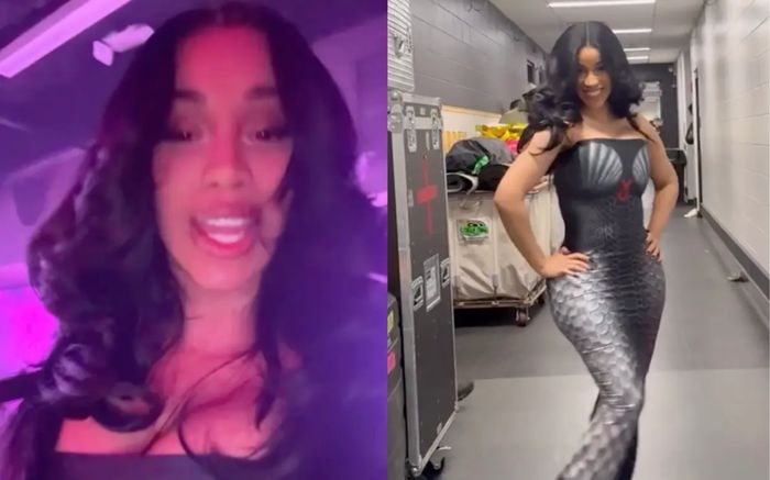 Cardi B hóa nàng tiên cá với chiếc váy vỏ sò hút mắt