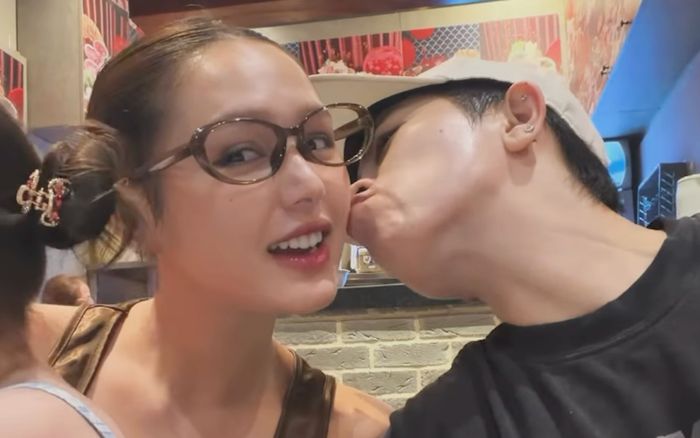 'Tan chảy' với khoảnh khắc Gil Lê hôn má Xoài Non