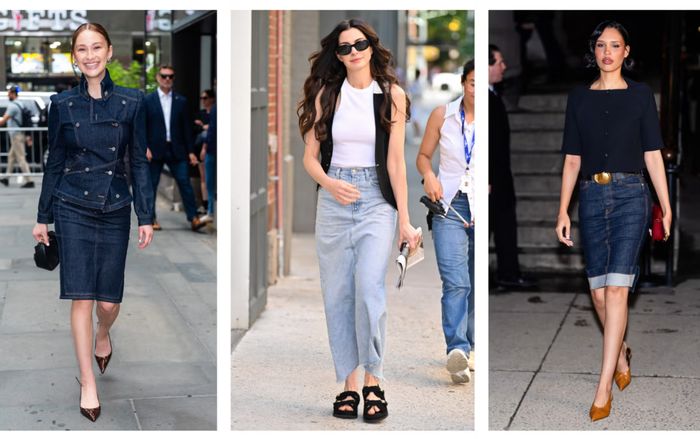 7 cách nâng tầm phong cách với váy denim