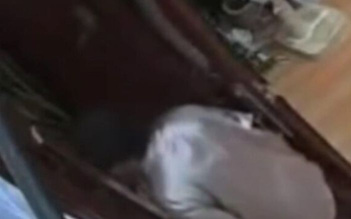 Mở cửa đi vào nhà, bà cụ kinh hãi khi ngước nhìn lên trên