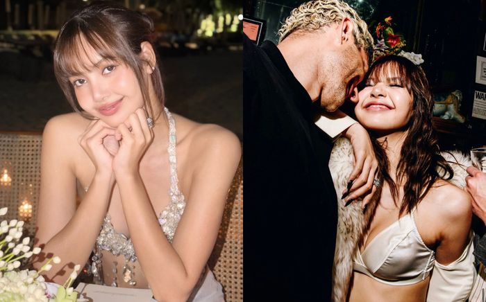 Lisa (BLACKPINK) thoải mái dựa vai người khác giới tại bữa tiệc hậu Met Gala