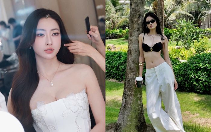 Lương Thùy Linh phản ứng khi Hoa hậu Ý Nhi mặc áo tắm táo bạo