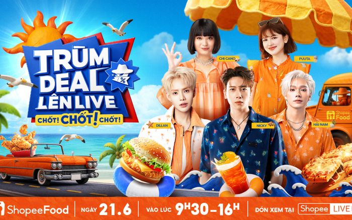 Cuốn không lối thoát: Loạt deal giải nhiệt giảm 50% chỉ có trong livestream 21/6 của ShopeeFood