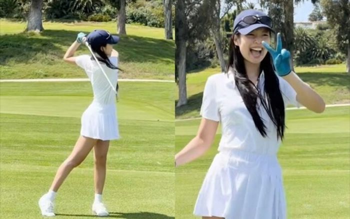 Jennie (BLACKPINK) gây chú ý với kỹ năng chơi golf