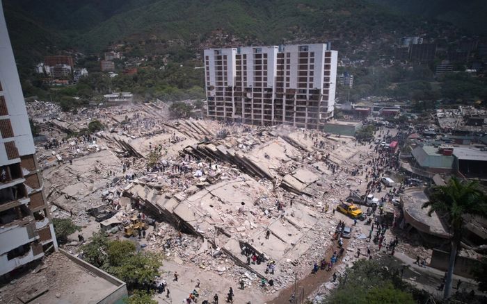 Động đất ở Venezuela: Hàng trăm người còn mắc kẹt dưới đống đổ nát