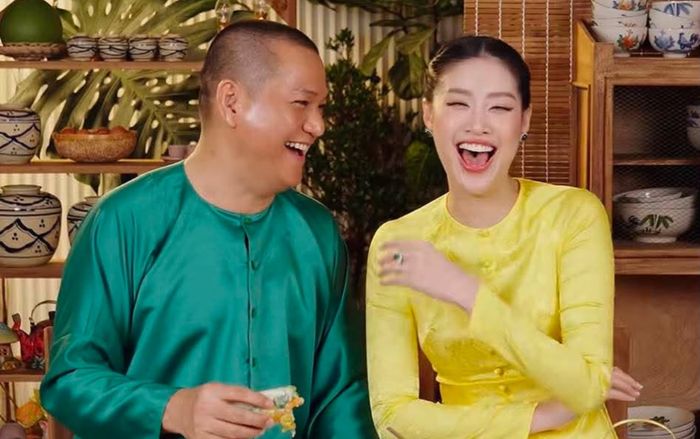 Hoa hậu Khánh Vân nhắn chồng: 'Mợ sẽ sinh cho cậu một đội banh'