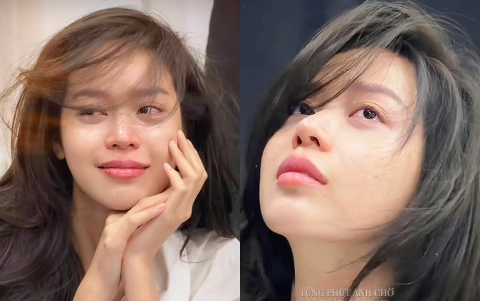 Mặt mộc đầy nước mắt của Hoa hậu Thanh Thủy