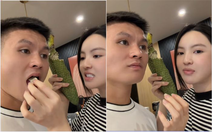 Chu Thanh Huyền và Quang Hải gây chú ý