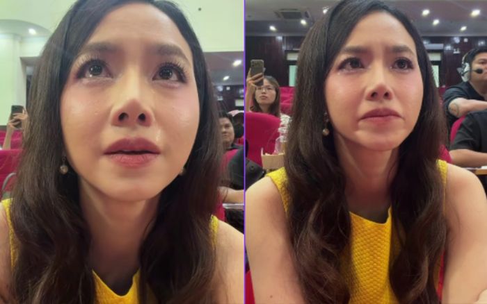 Đinh Ngọc Diệp khóc nức nở gây xôn xao